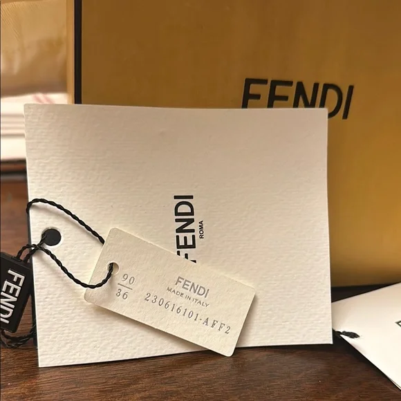 Fendi Brown Leather Belt